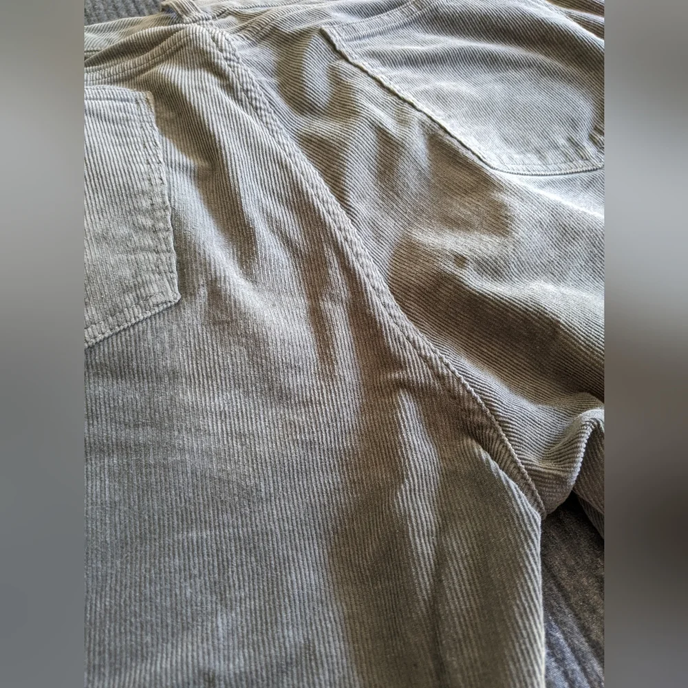 Talbots grey blue Simply Flattering 5-pocket corduroy pants, size 14P - Picture 7 of 7